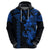 Hawaiian Tribal Hoodie Polynesian Kakau Turtle Blue LT9 - Polynesian Pride