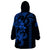 Hawaiian Tribal Wearable Blanket Hoodie Polynesian Kakau Turtle - Blue LT9 - Polynesian Pride