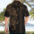 Hawaiian Tribal Hawaiian Shirt Polynesian Kakau Turtle - Gold LT9 - Polynesian Pride