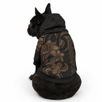 Hawaiian Tribal Kakau Turtle - Gold Pet Hoodie LT9 - Polynesian Pride