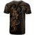 Hawaiian Tribal T Shirt Polynesian Kakau Turtle Gold LT9 - Polynesian Pride