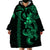 Hawaiian Tribal Wearable Blanket Hoodie Polynesian Kakau Turtle - Green LT9 - Polynesian Pride