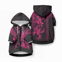 Hawaiian Tribal Kakau Turtle - Pink Pet Hoodie LT9 Zip-up Pink - Polynesian Pride
