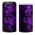 Purple Hawaiian Kakau Turtle 4 in 1 Can Cooler Tumbler Polynesian Tribal