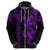 Hawaiian Tribal Hoodie Polynesian Kakau Turtle Purple LT9 - Polynesian Pride