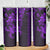 Purple Hawaiian Kakau Turtle Skinny Tumbler Polynesian Tribal