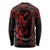 Hawaiian Tribal Long Sleeve Shirt Polynesian Kakau Turtle - Red LT9