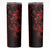 Red Hawaiian Kakau Turtle Skinny Tumbler Polynesian Tribal