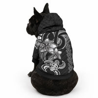 Hawaiian Tribal Kakau Turtle - White Pet Hoodie LT9 - Polynesian Pride