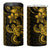 Yellow Hawaiian Kakau Turtle 4 in 1 Can Cooler Tumbler Polynesian Tribal