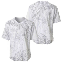 American Samoa Lotu Tamaiti Baseball Jersey White Sunday Plumeria White Vibe