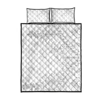 American Samoa Lotu Tamaiti Quilt Bed Set White Sunday Plumeria White Vibe