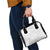 American Samoa Lotu Tamaiti Shoulder Handbag White Sunday Plumeria White Vibe