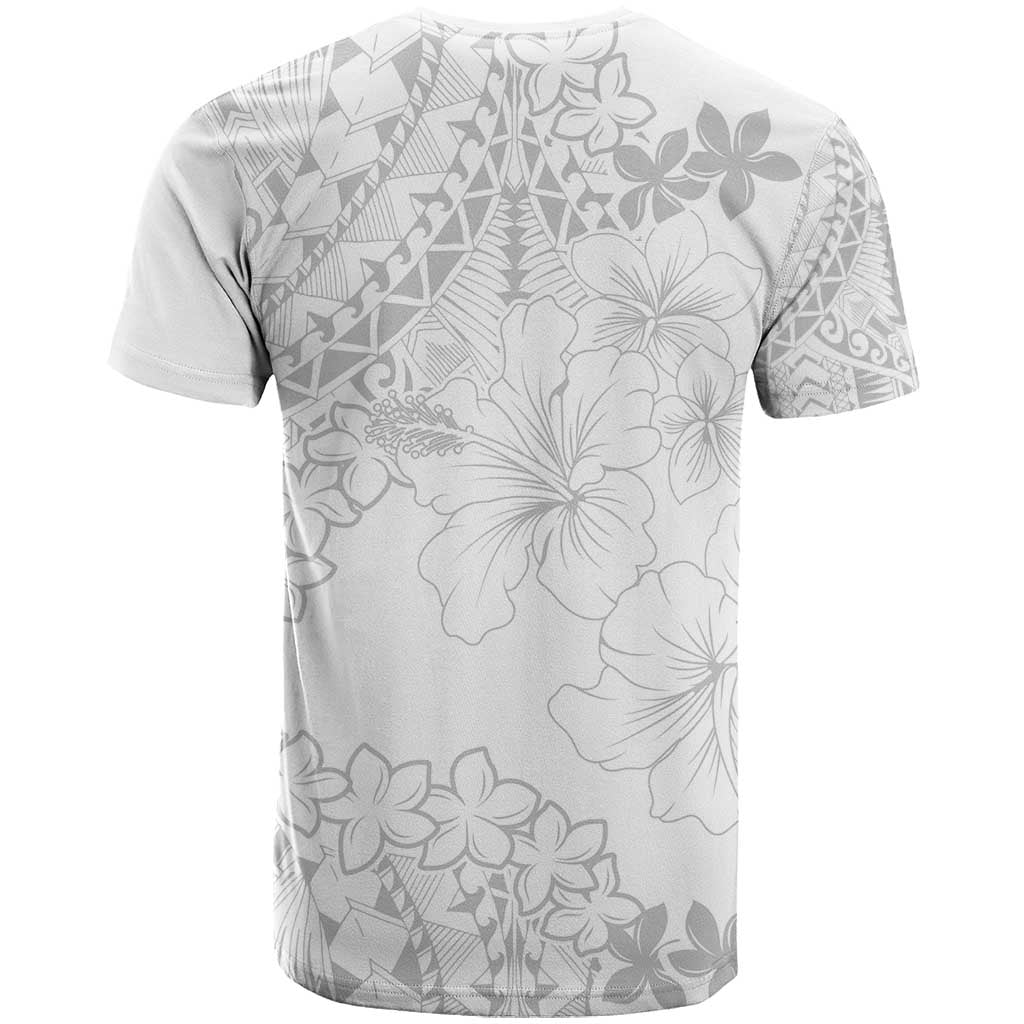 American Samoa Lotu Tamaiti T Shirt White Sunday Plumeria White Vibe