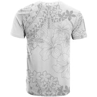 American Samoa Lotu Tamaiti T Shirt White Sunday Plumeria White Vibe