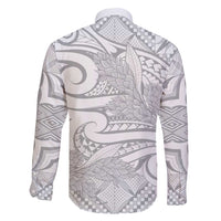 Lotu Tamaiti Samoa Siapo Family Matching Mermaid Dress and Hawaiian Shirt White Sunday With Teuila Torch Ginger