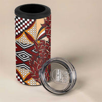 Vintage Samoa Siapo 4 in 1 Can Cooler Tumbler With Teuila Torch Ginger