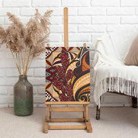 Vintage Samoa Siapo Canvas Wall Art With Teuila Torch Ginger