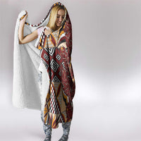 Vintage Samoa Siapo Hooded Blanket With Teuila Torch Ginger LT9 - Polynesian Pride