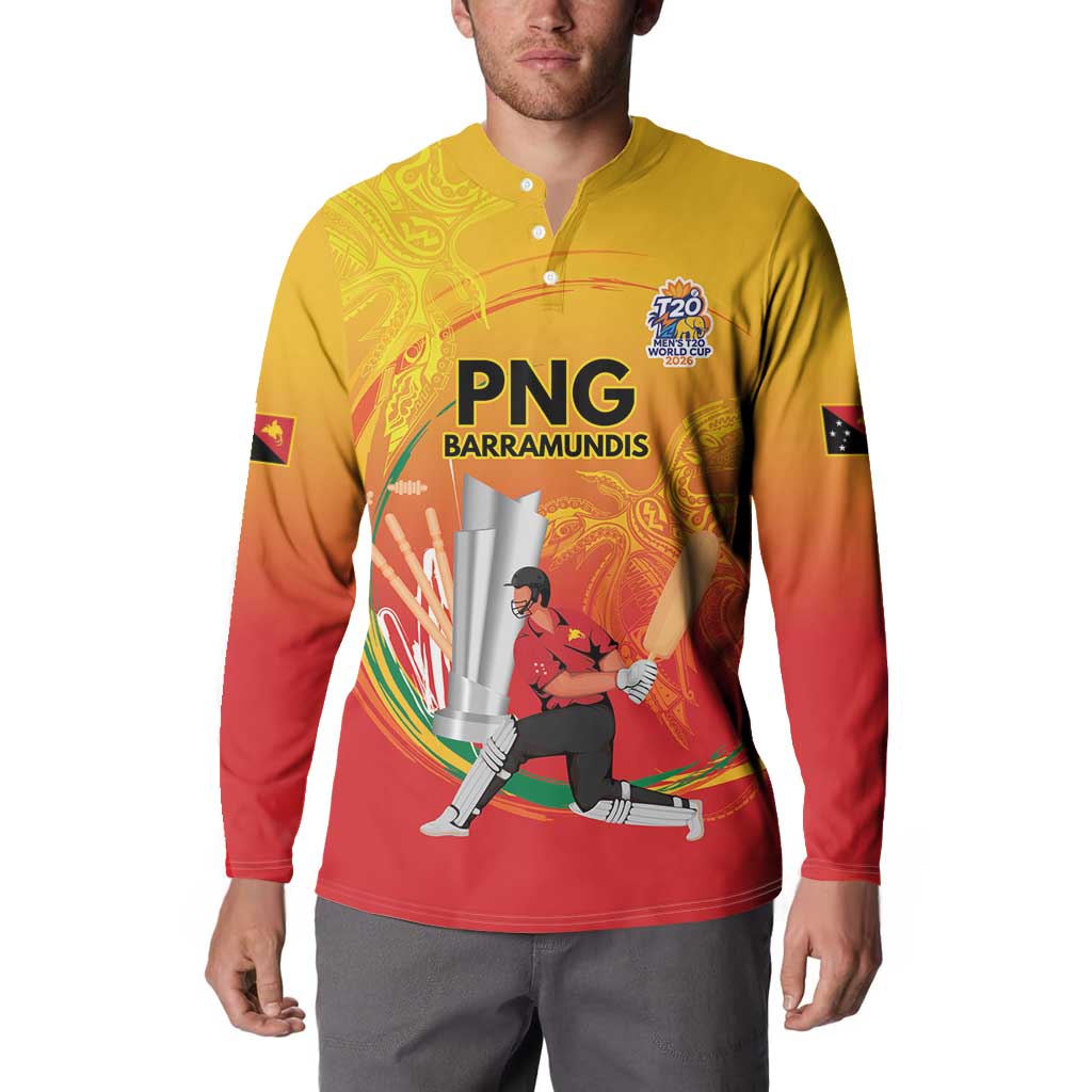 Custom Cricket PNG East Asia-Pacific Button Sweatshirt Papua New Guinea Rise to Power - Polynesian Pride