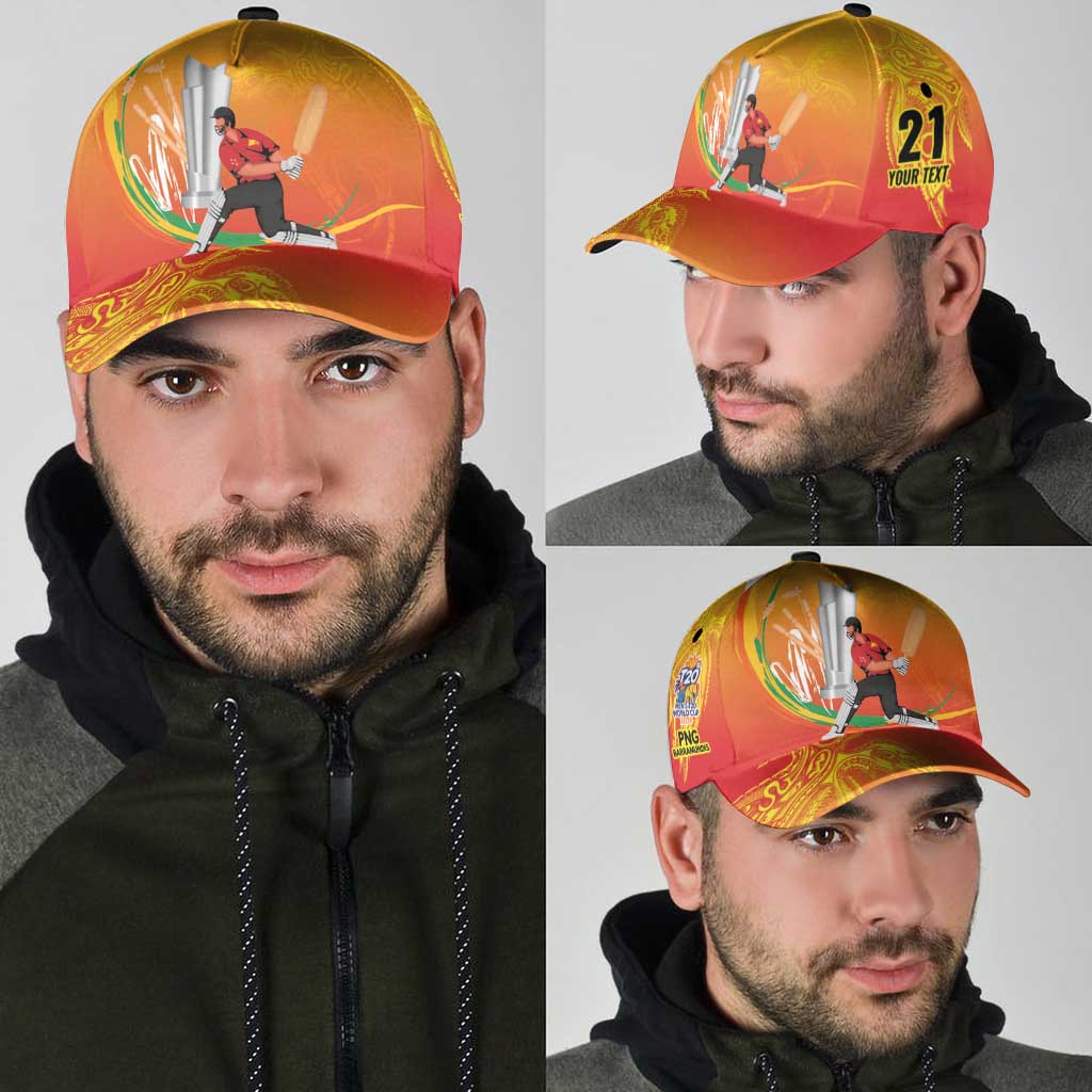 Custom Cricket PNG East Asia-Pacific Classic Cap Papua New Guinea Rise to Power - Polynesian Pride