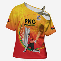 Custom Cricket PNG East Asia-Pacific Cross Shoulder Shirt Papua New Guinea Rise to Power - Polynesian Pride