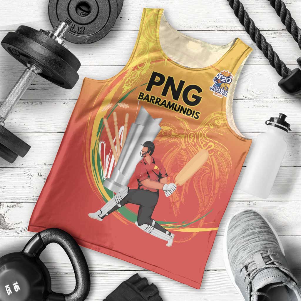 Custom Cricket PNG East Asia-Pacific Men Tank Top Papua New Guinea Rise to Power LT9 - Polynesian Pride