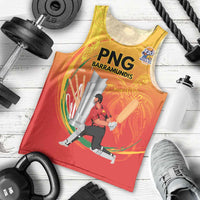 Custom Cricket PNG East Asia-Pacific Men Tank Top Papua New Guinea Rise to Power LT9 - Polynesian Pride