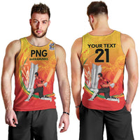 Custom Cricket PNG East Asia-Pacific Men Tank Top Papua New Guinea Rise to Power LT9 - Polynesian Pride