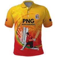 Custom Cricket PNG East Asia-Pacific Polo Shirt Papua New Guinea Rise to Power - Polynesian Pride