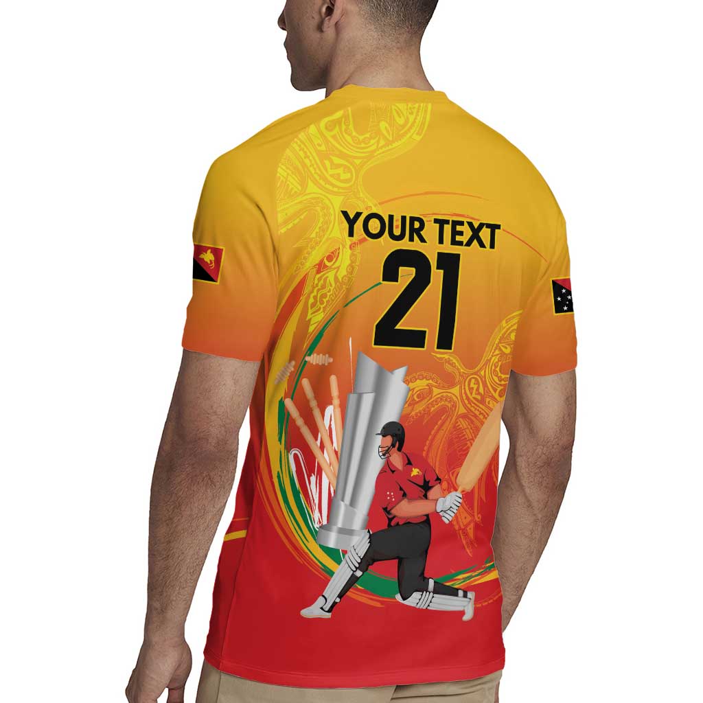 Custom Cricket PNG East Asia-Pacific Rugby Jersey Papua New Guinea Rise to Power - Polynesian Pride
