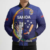 Custom Cricket Samoa East Asia-Pacific Bomber Puffer Jacket Samoa Storming the Limits - Polynesian Pride