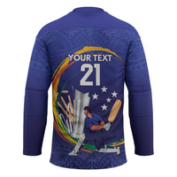 Custom Cricket Samoa East Asia-Pacific Hockey Jersey Samoa Storming the Limits - Polynesian Pride