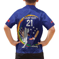 Custom Cricket Samoa East Asia-Pacific Kid Hawaiian Shirt Samoa Storming the Limits - Polynesian Pride