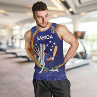 Custom Cricket Samoa East Asia-Pacific Men Tank Top Samoa Storming the Limits - Polynesian Pride