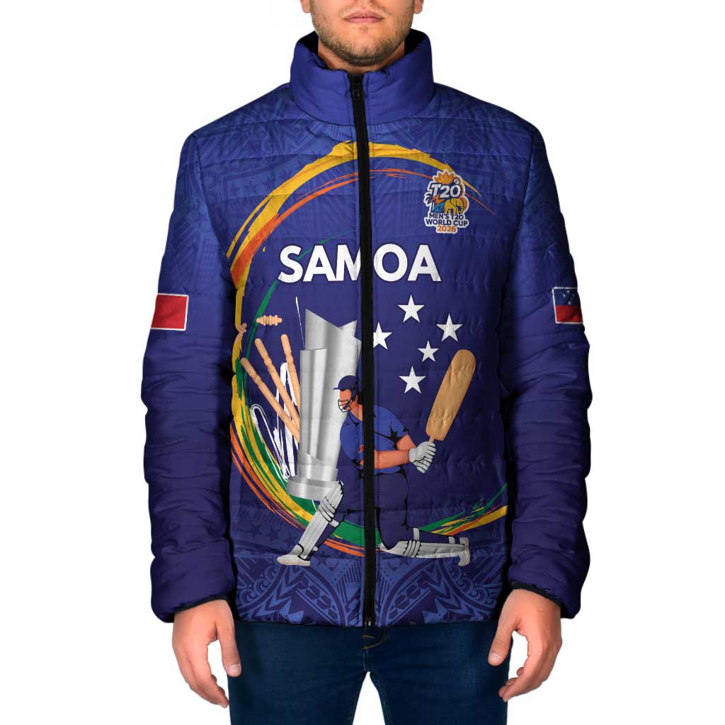 Custom Cricket Samoa East Asia-Pacific Padded Jacket Samoa Storming the Limits - Polynesian Pride
