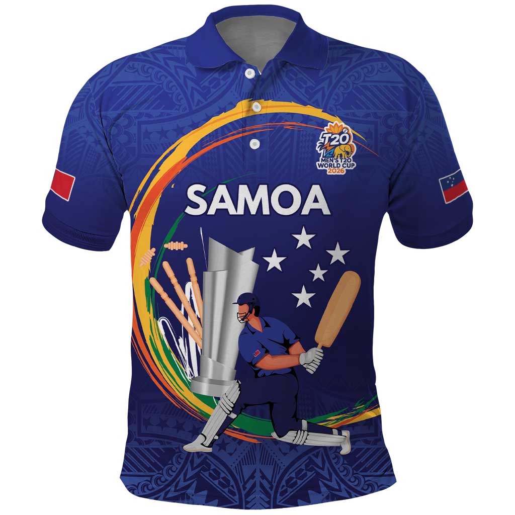 Custom Cricket Samoa East Asia-Pacific Polo Shirt Samoa Storming the Limits - Polynesian Pride