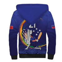 Custom Cricket Samoa East Asia-Pacific Sherpa Hoodie Samoa Storming the Limits - Polynesian Pride