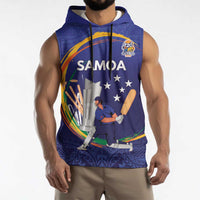 Custom Cricket Samoa East Asia-Pacific Sleeveless Hoodie Samoa Storming the Limits - Polynesian Pride