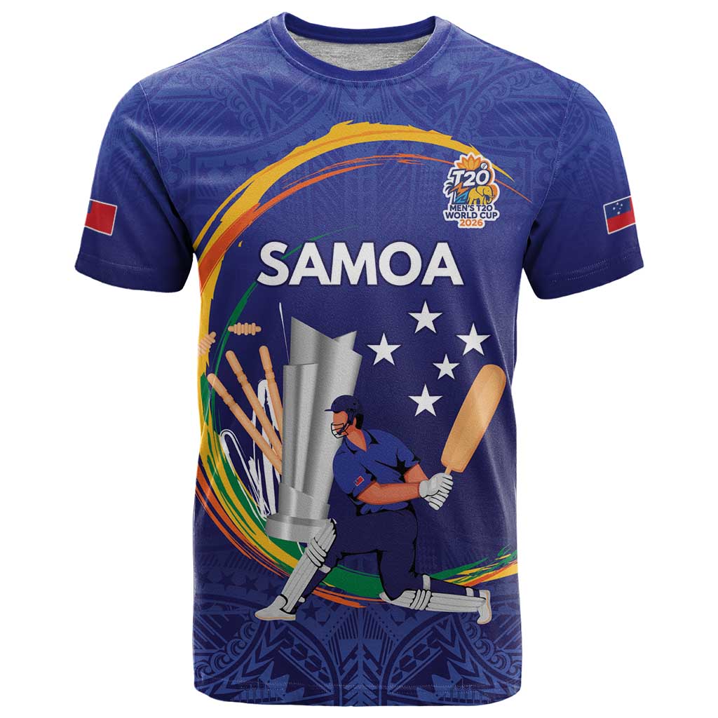 Custom Cricket Samoa East Asia-Pacific T Shirt Samoa Storming the Limits - Polynesian Pride
