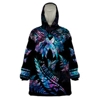 polynesia-ribbon-butterflies-blanket-silver-fern-breast-cancer-with-papua-shell-pattern