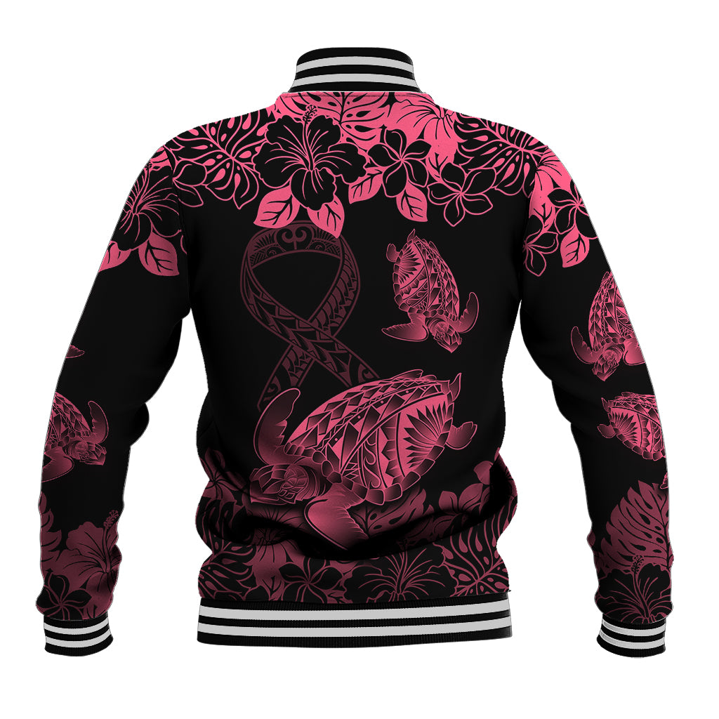 personalised-polynesian-turtle-ribbon-baseball-jacket-think-pink-breast-cancer-with-pacific-hibiscus
