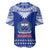Toa Samoa Christmas Baseball Jersey Samoa Siva Tau Manuia Le Kerisimasi Blue Vibe LT9 - Polynesian Pride