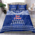 Toa Samoa Christmas Bedding Set Samoa Siva Tau Manuia Le Kerisimasi Blue Vibe LT9 - Polynesian Pride