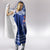 Toa Samoa Christmas Hooded Blanket Samoa Siva Tau Manuia Le Kerisimasi Blue Vibe LT9 - Polynesian Pride