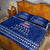 Toa Samoa Christmas Quilt Bed Set Samoa Siva Tau Manuia Le Kerisimasi Blue Vibe LT9 - Polynesian Pride