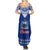 Toa Samoa Christmas Summer Maxi Dress Samoa Siva Tau Manuia Le Kerisimasi Blue Vibe LT9 - Polynesian Pride