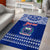 Personalised Toa Samoa Christmas Area Rug Samoa Siva Tau Manuia Le Kerisimasi Blue Vibe LT9 - Polynesian Pride