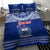 Personalised Toa Samoa Christmas Bedding Set Samoa Siva Tau Manuia Le Kerisimasi Blue Vibe LT9 - Polynesian Pride