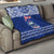 Personalised Toa Samoa Christmas Quilt Samoa Siva Tau Manuia Le Kerisimasi Blue Vibe LT9 - Polynesian Pride